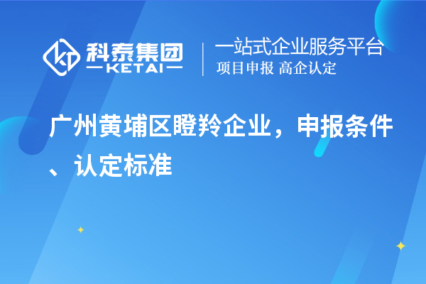 廣州黃埔區(qū)瞪羚企業(yè)，申報條件、認(rèn)定標(biāo)準(zhǔn)
