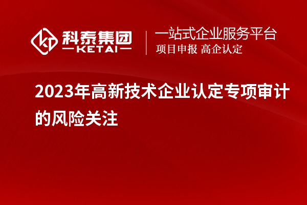 2023年高新技術(shù)企業(yè)認(rèn)定專項審計的風(fēng)險關(guān)注