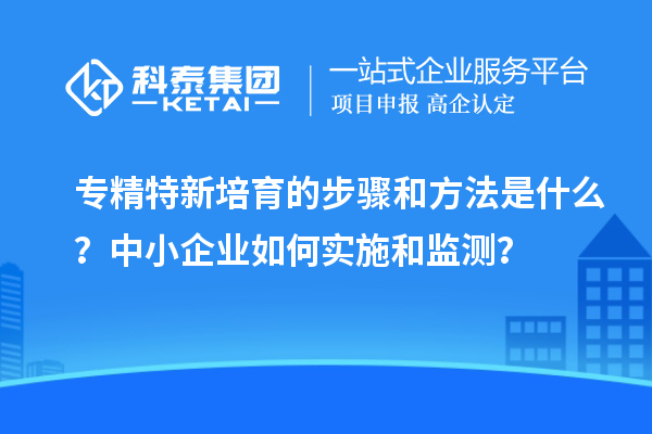 專精特新培育的步驟和方法是什么？中小企業(yè)如何實(shí)施和監(jiān)測(cè)？