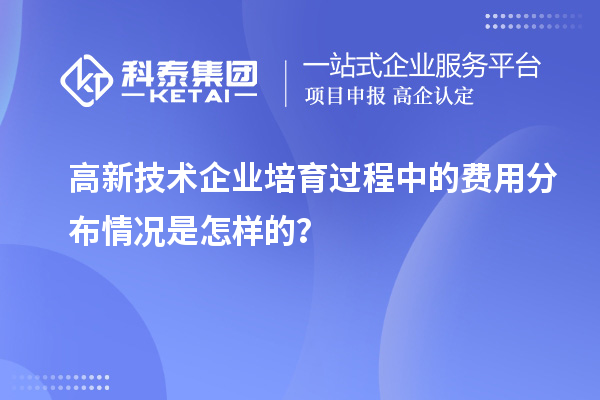 高新技術(shù)企業(yè)培育過程中的費用分布情況是怎樣的？
