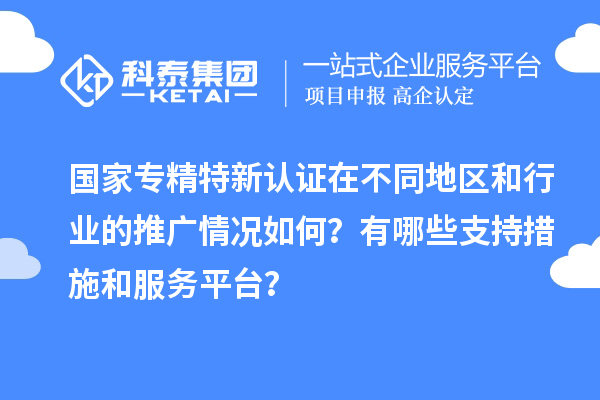 國家專精特新認(rèn)證在不同地區(qū)和行業(yè)的推廣情況如何？有哪些支持措施和服務(wù)平臺(tái)？