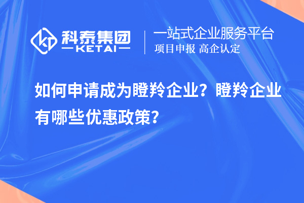 如何申請(qǐng)成為瞪羚企業(yè)？瞪羚企業(yè)有哪些優(yōu)惠政策？