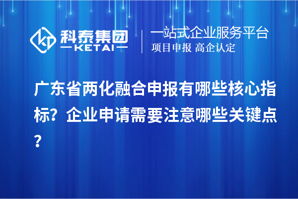 廣東省兩化融合申報有哪些核心指標？企業(yè)申請需要注意哪些關鍵點？