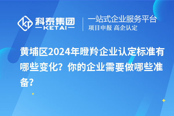 黃埔區(qū)2024年瞪羚企業(yè)認(rèn)定標(biāo)準(zhǔn)有哪些變化？你的企業(yè)需要做哪些準(zhǔn)備？