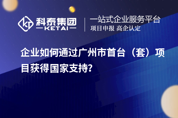 企業(yè)如何通過廣州市首臺(tái)（套）項(xiàng)目獲得國家支持？