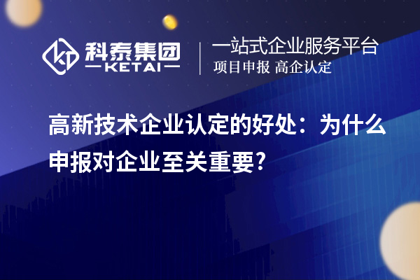 高新技術企業(yè)認定的好處：為什么申報對企業(yè)至關重要?