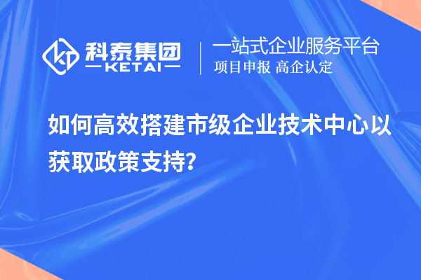 如何高效搭建市級企業(yè)技術(shù)中心以獲取政策支持？