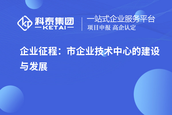 企業(yè)征程:市企業(yè)技術(shù)中心的建設(shè)與發(fā)展