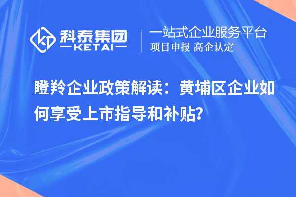 瞪羚企業(yè)政策解讀：黃埔區(qū)企業(yè)如何享受上市指導(dǎo)和補(bǔ)貼？
