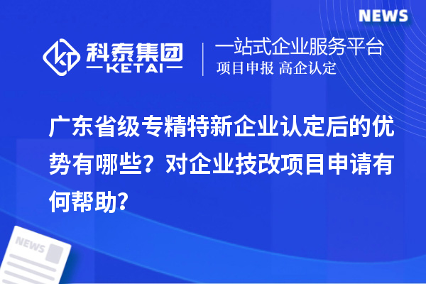 廣東省級(jí)專精特新企業(yè)認(rèn)定后的優(yōu)勢(shì)有哪些？對(duì)企業(yè)技改項(xiàng)目申請(qǐng)有何幫助？