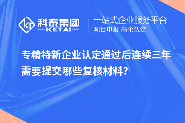 專精特新企業(yè)認(rèn)定通過后連續(xù)三年需要提交哪些復(fù)核材料？