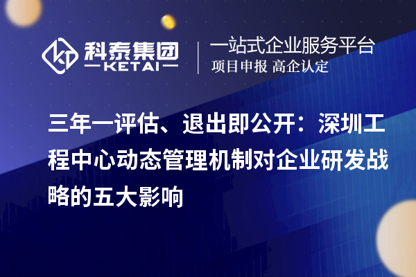 三年一評估、退出即公開：深圳工程中心動態(tài)管理機制對企業(yè)研發(fā)戰(zhàn)略的五大影響
