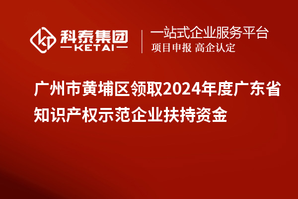 廣州市黃埔區(qū)領(lǐng)取2024年度廣東省知識產(chǎn)權(quán)示范企業(yè)扶持資金